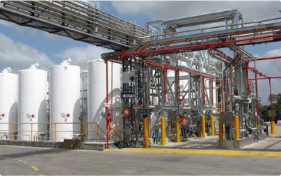Midstream oil and gas processing facility